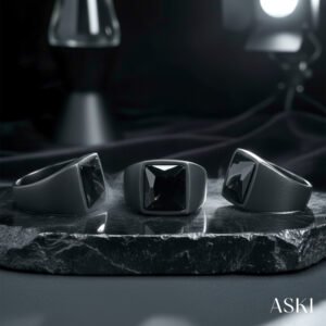 black stone signet ring