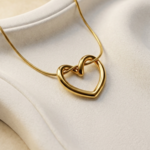 golden heart necklace