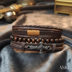 vintage cross layer bracelet