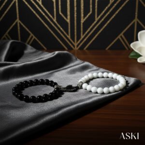 eternal bond bead bracelets (pair of 2)