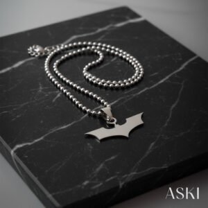 dark knight bat pendant chain